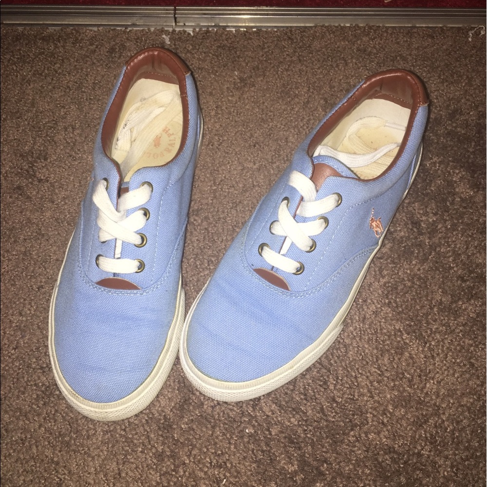 Blue girls polo shoes