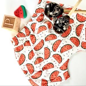 🍉NWT Adorable Kids Watermelon Harem Shorts