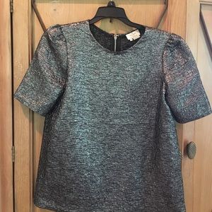 Kate spade metallic blouse