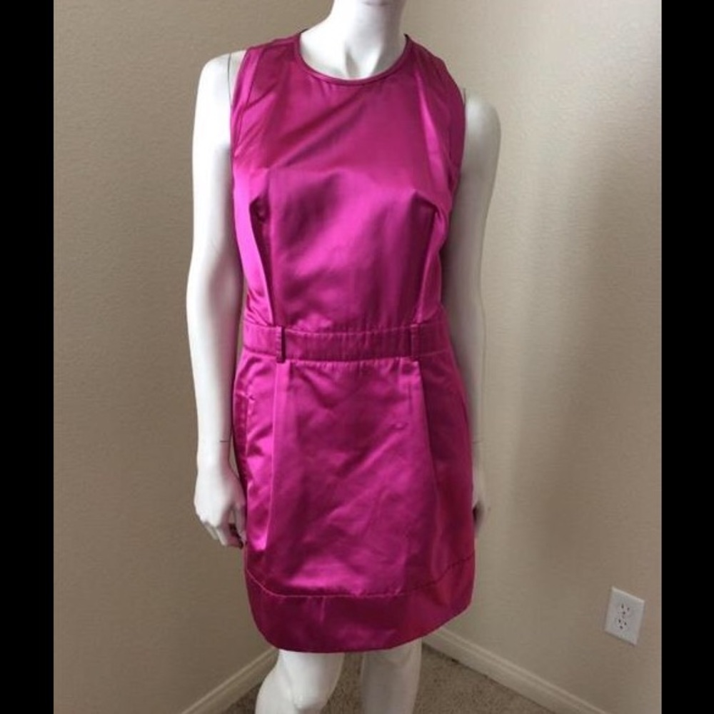 Richard Nicoll Fuchsia Satin Dress