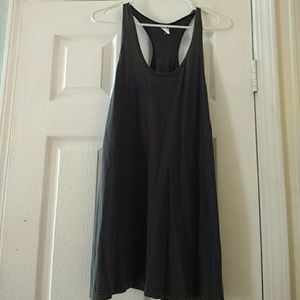 American Apparel grey t-shirt racerback dress.
