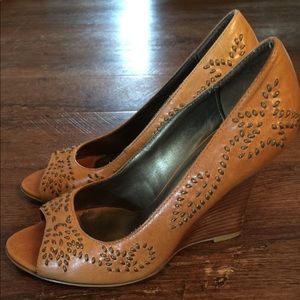 Bakers Leather Studded Wedge