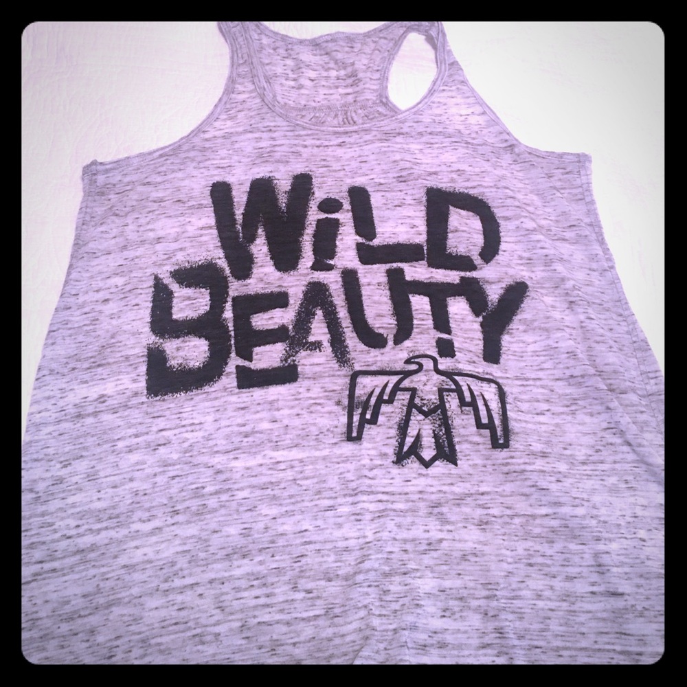 "Wild Beauty" racerback tank