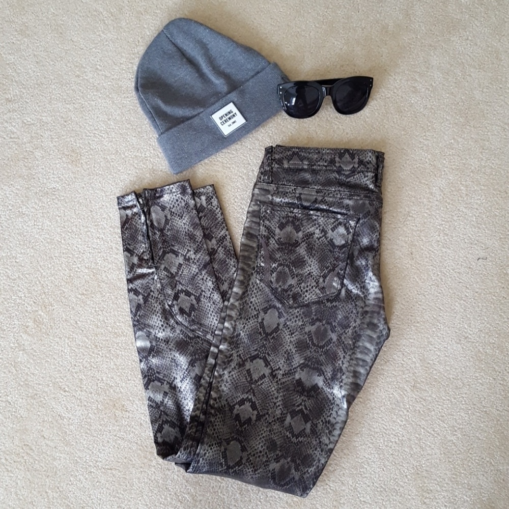 All saints snake skin pants