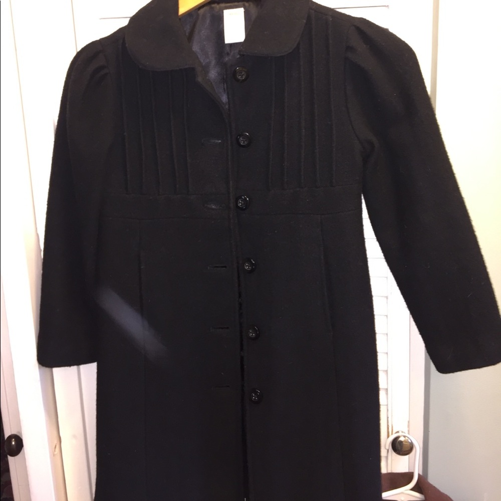 Girls Gymboree black dress coat