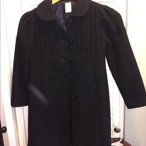 Girls Gymboree black dress coat