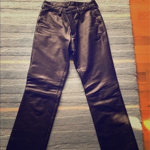 SOLD🖤Banana Republic Black Genuine Leather Pants