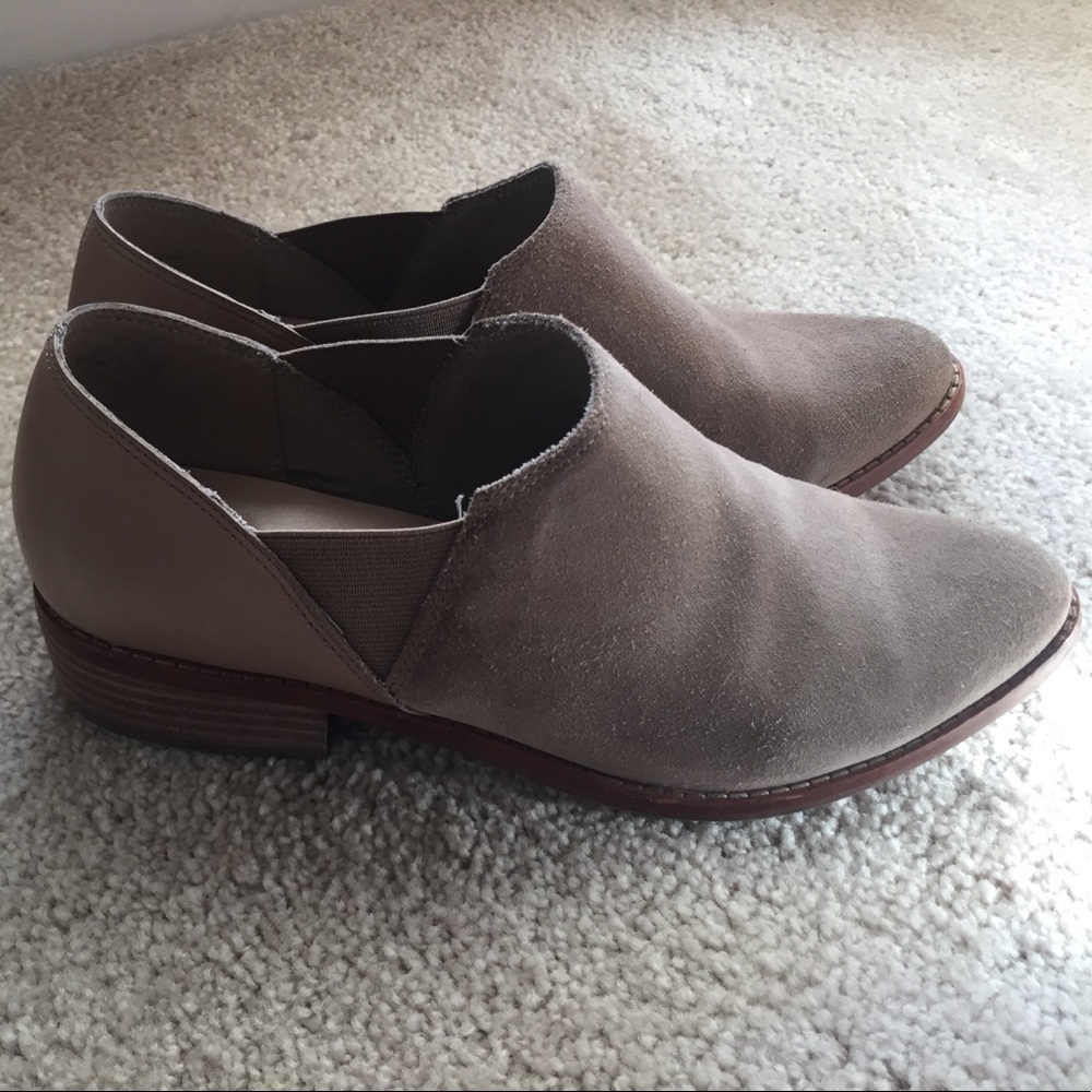ALDO camel suede booties