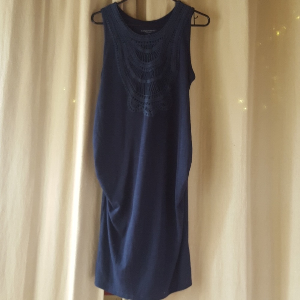 Liz Lange  Dark Kniy Blue Maternity Dress