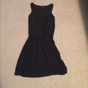 Black express dress size small with ruffles