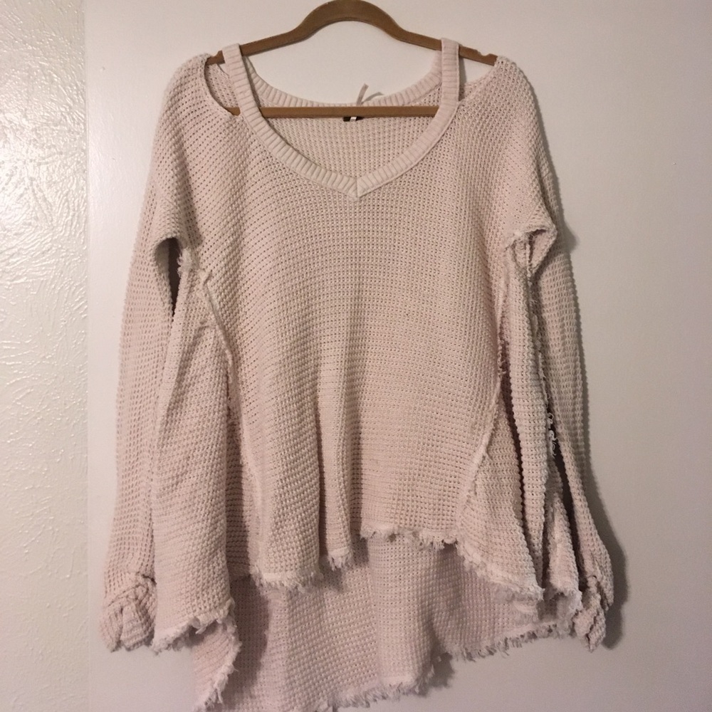 Free People Moonshine Cold Shoulder Sweater