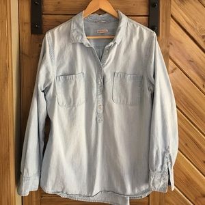 Merona light blue denim shirt