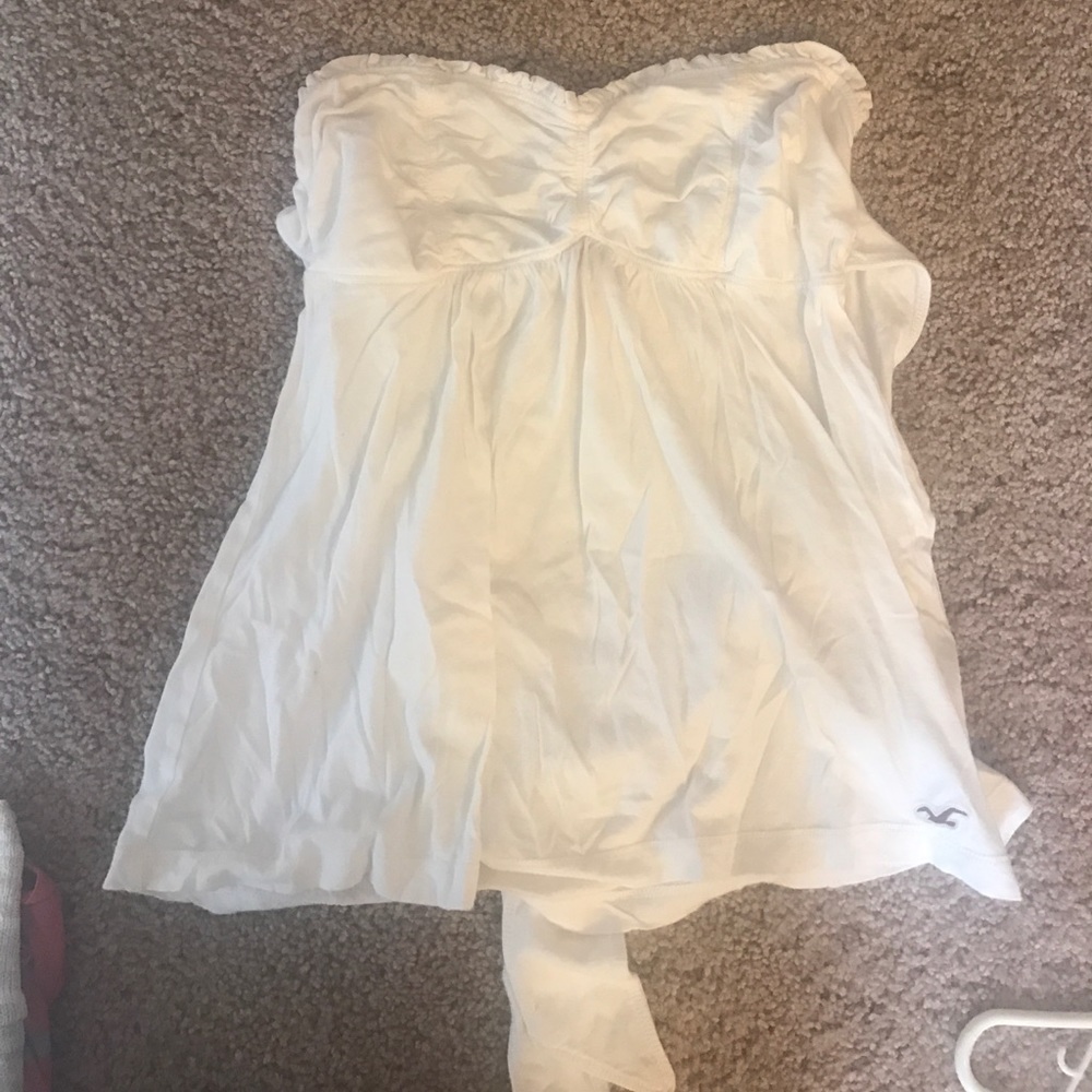 White stapless top
