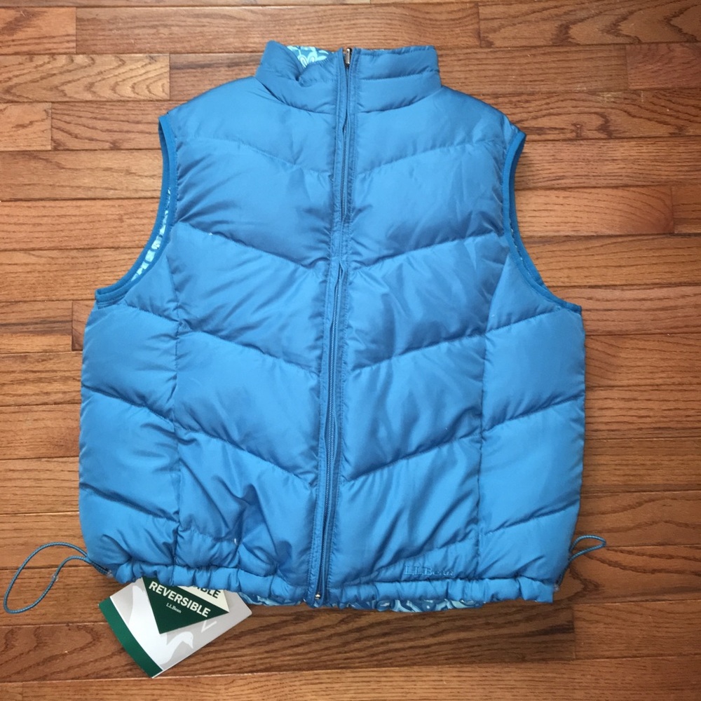 LL Bean reversible down vest