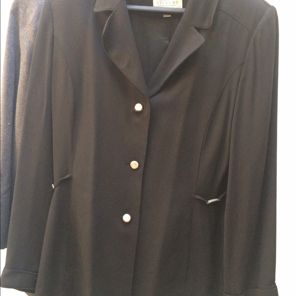 Valerie Stevens Black Blazer size 14