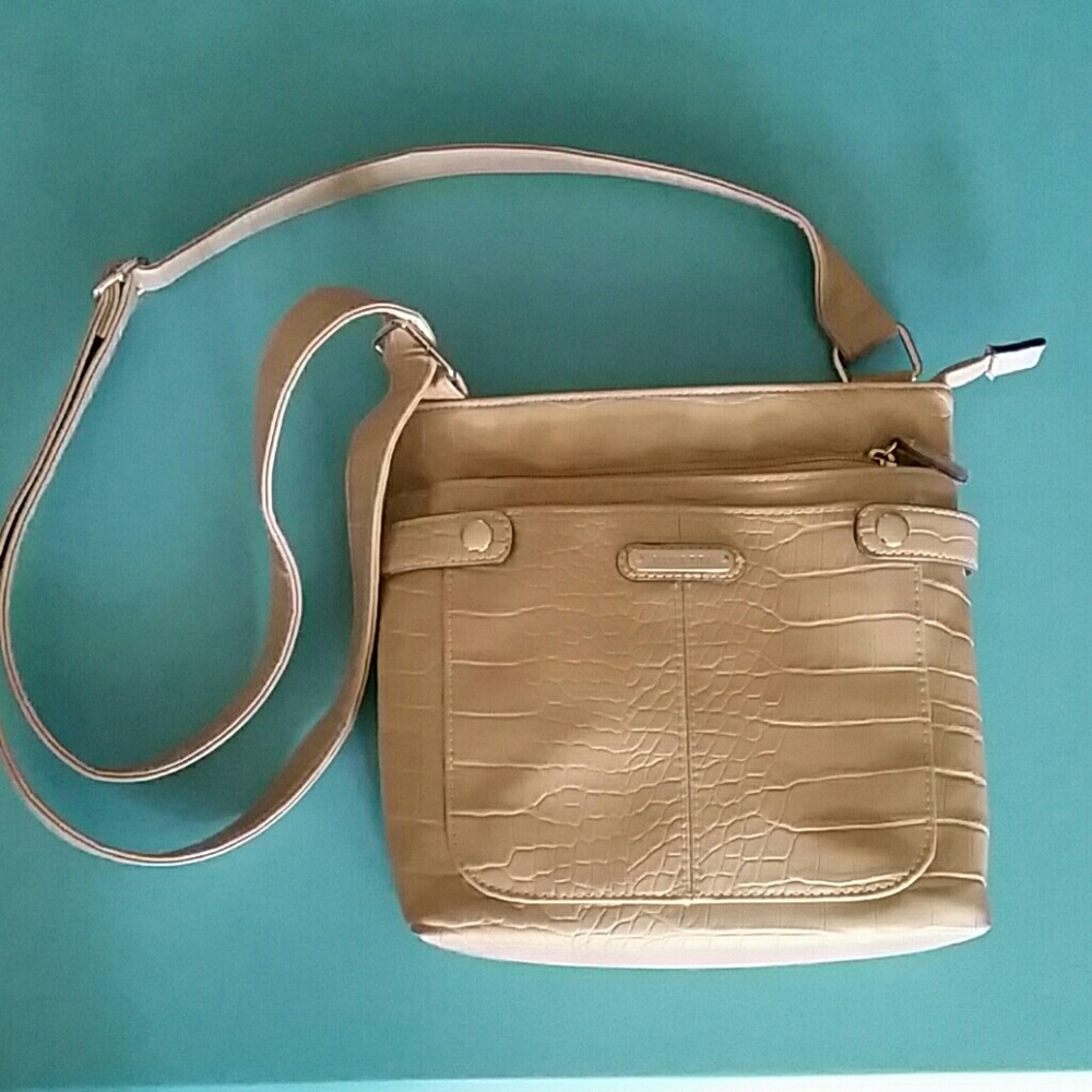 Elegant Rosetti Tan Crossbody Purse
