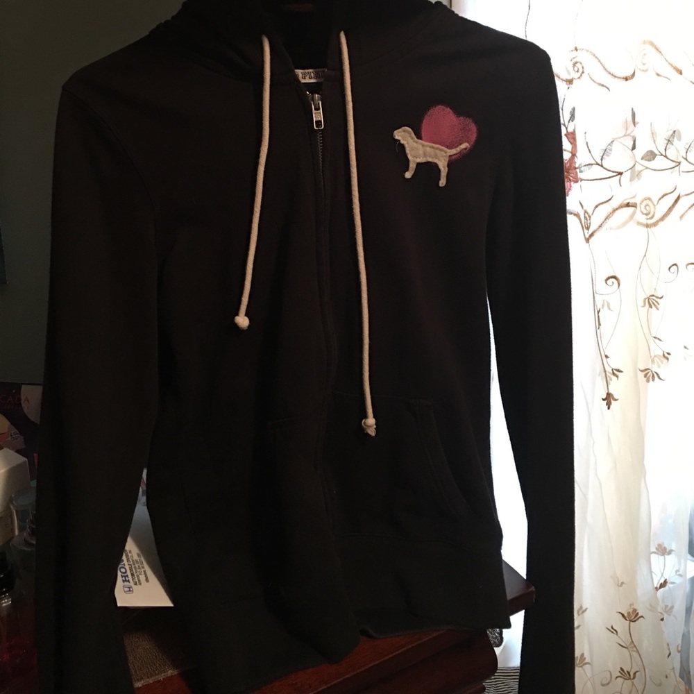 Zipper/hoodie victoria secret sweater
