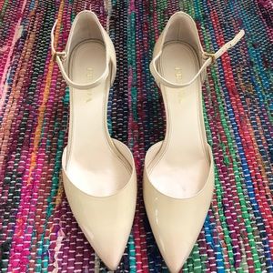 Prada Beige Patent Leather Heels Size 38.5