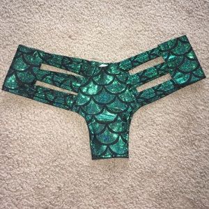 Iheartraves mermaid micro cut out- booty shorts