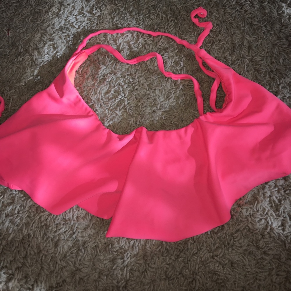 Pink bikini top