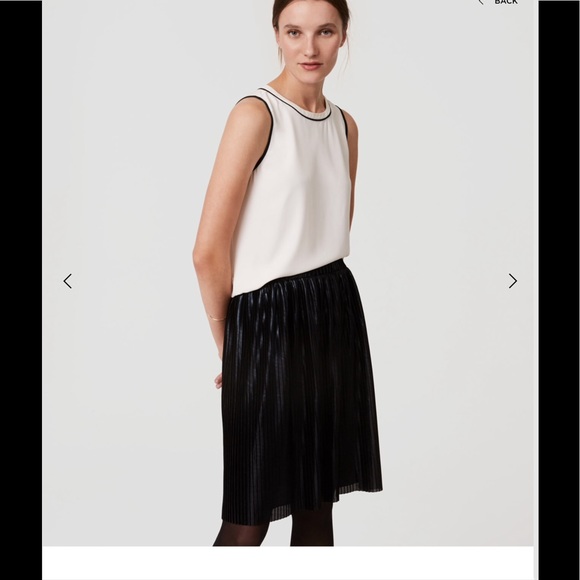 Jupe Plissée Ann Taylor LOFT Taille 8 - Beige - Occasion Très Bon état
