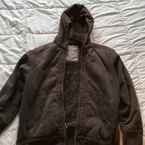 American Eagle Fur Lined Hoodie