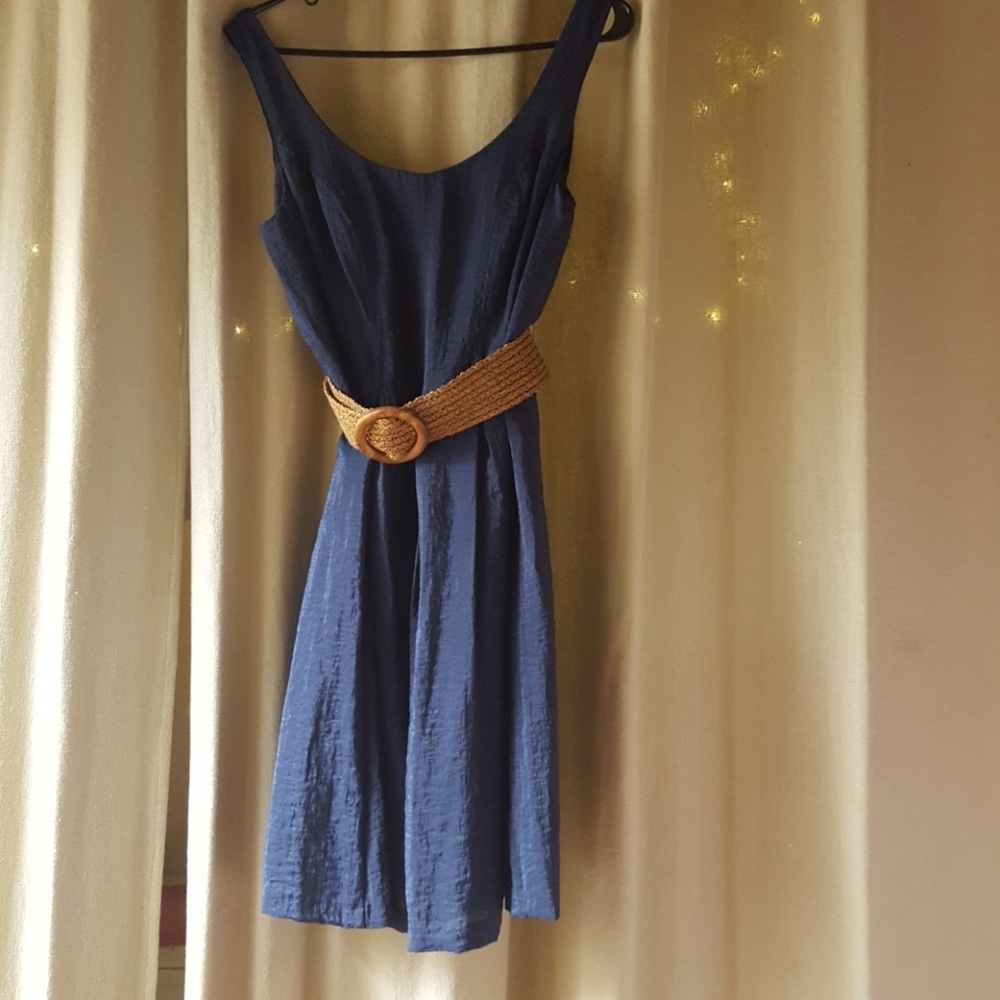 Nine West Belted Fit and Flare Dress