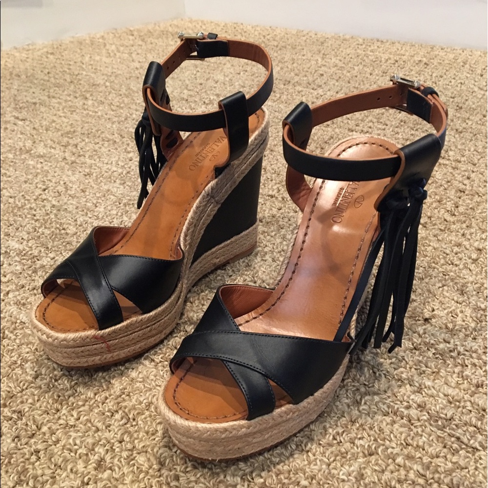Valentino Rockee wedge sandals