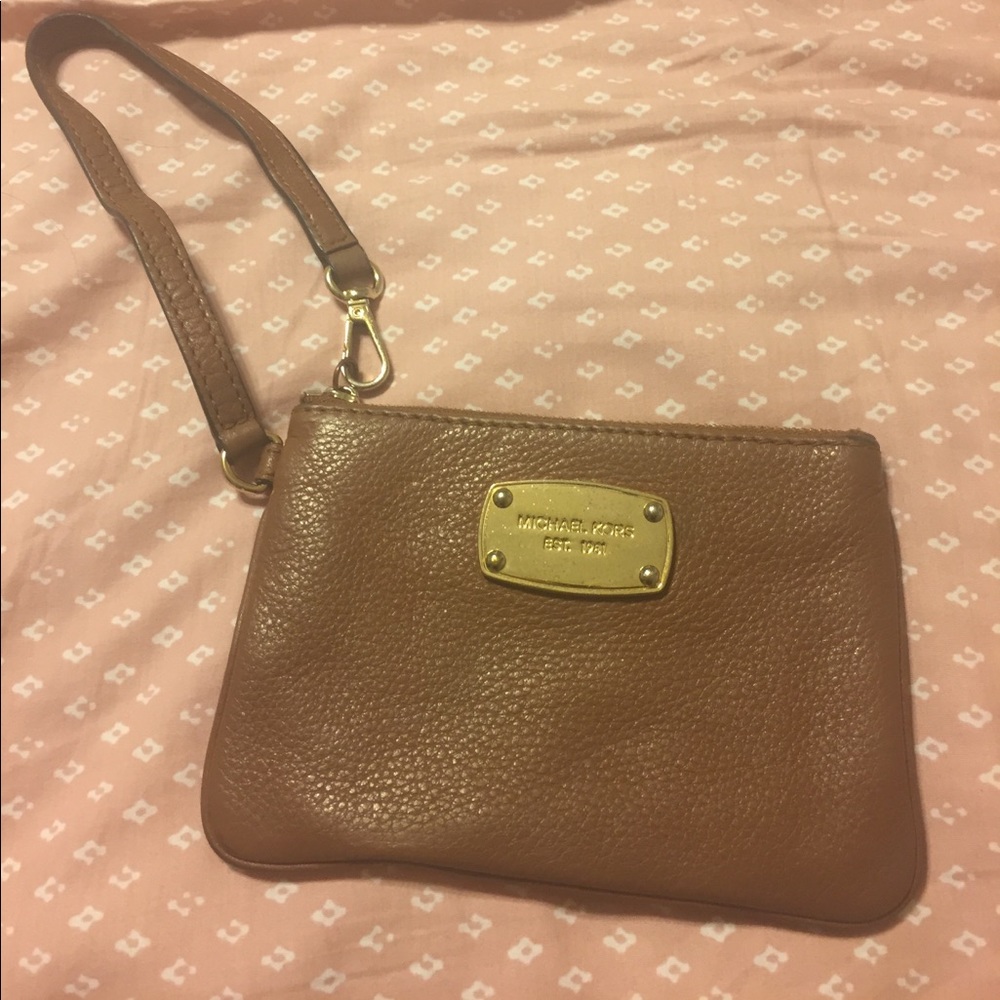 Brown Michael kors wristlet!