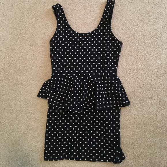 Forever 21 Tight Polkadot Dress - Picture 1 of 4
