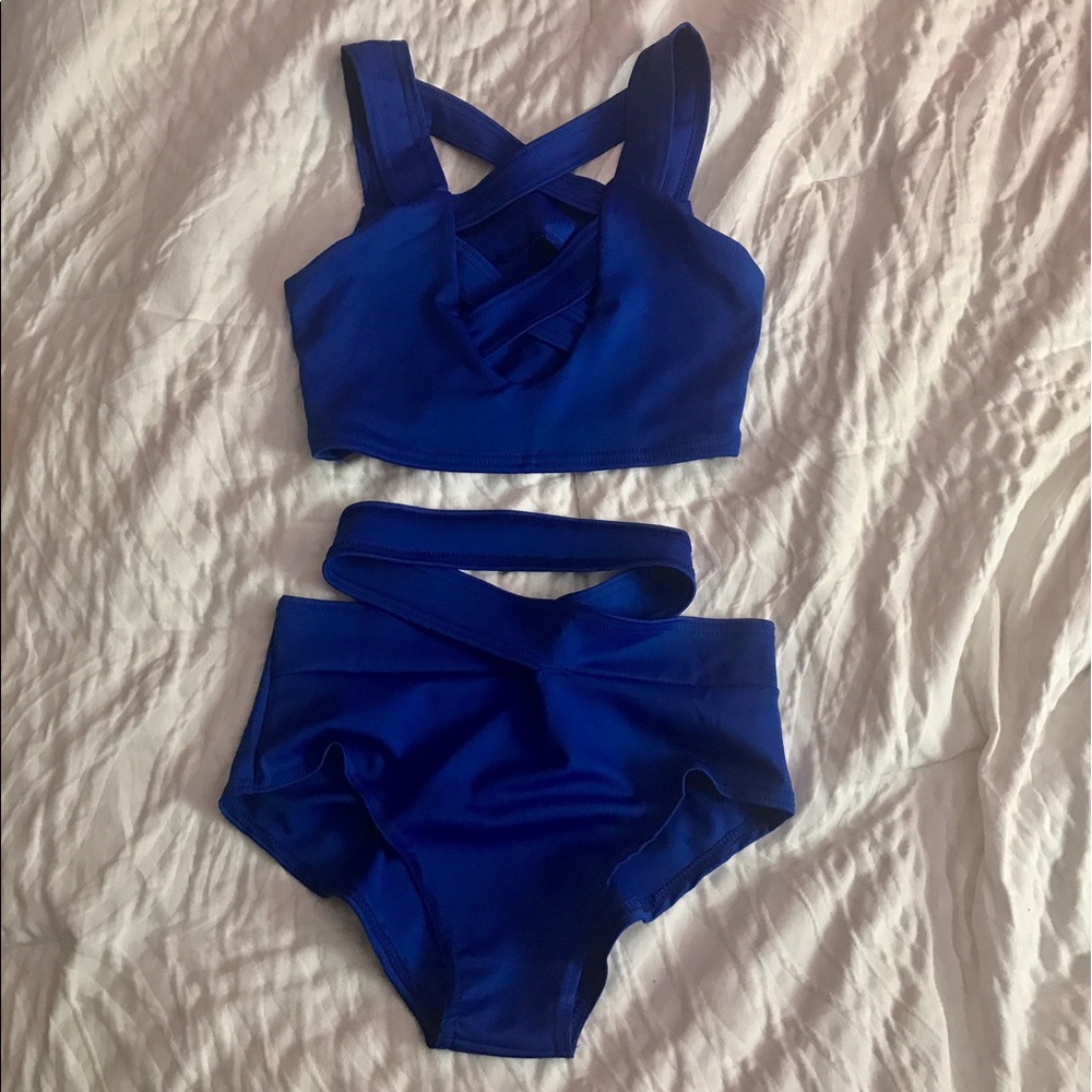 High Waisted Criss Cross Bikini
