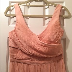 J. Crew Chiffon floor length gown in Misty Rose
