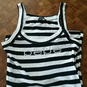 Bebe striped tank