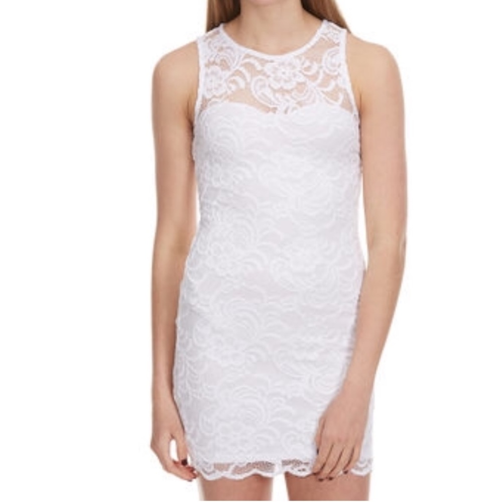 White lace dress