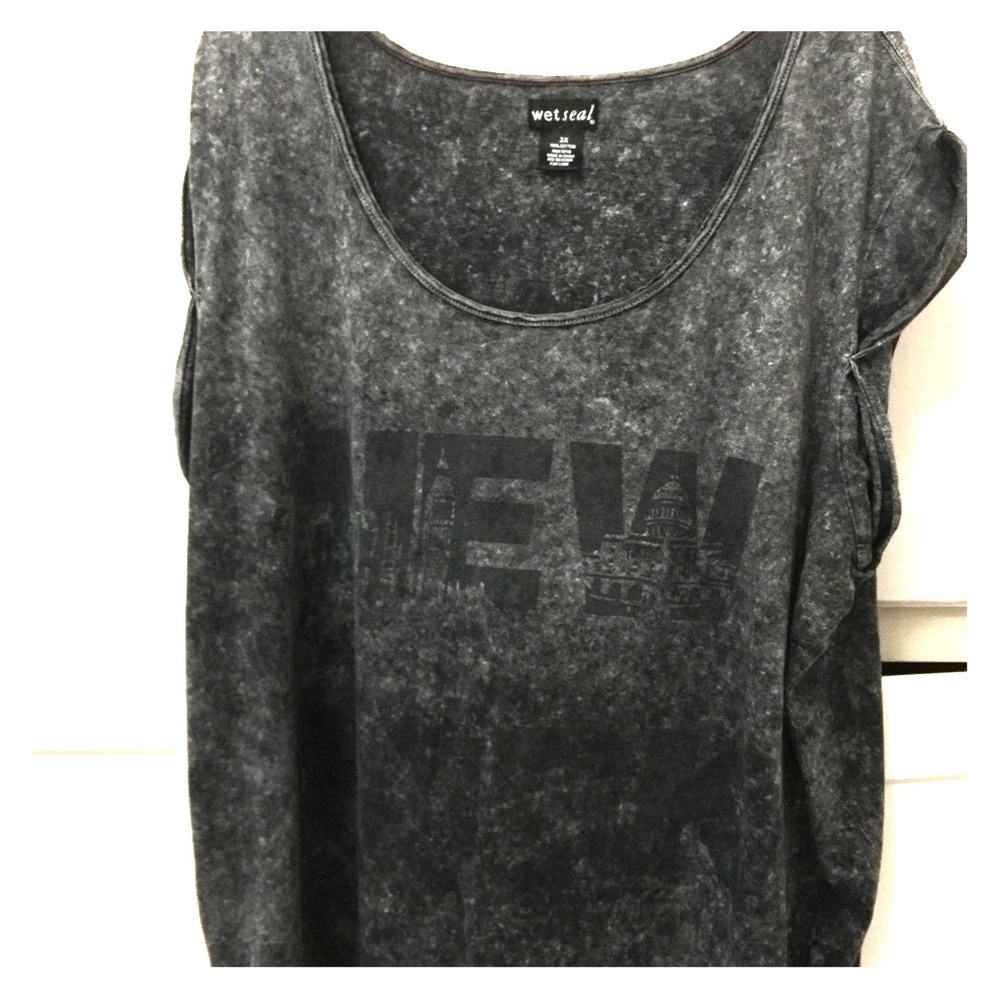 Distressed Tshirt 3x "New York" long
