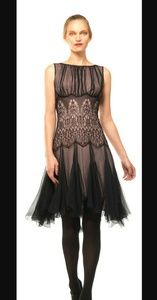 Max studio chiffon lace dress