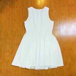 Black Halo white dress