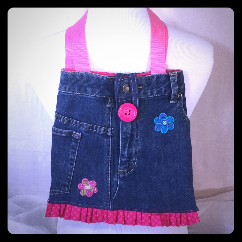 Blue Jean Up-cycle Girl's Shoulder Bag