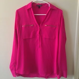 Express portofino long sleeve blouse