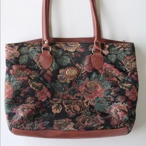 Vintage Floral Tapestry Purse