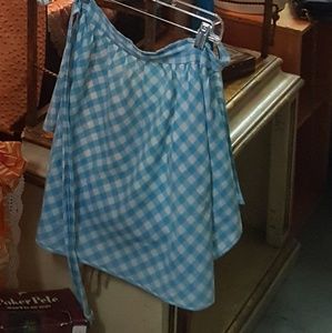 Cute little Vintage blue gingham apron