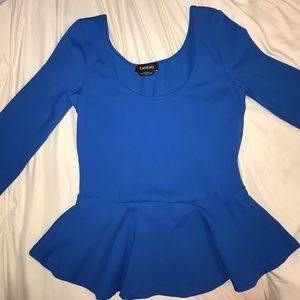 Bebe peplum top