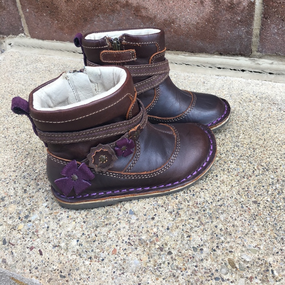 Stride Rite Toddler Girls Leather Boots