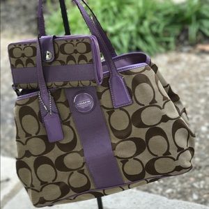Coach handbag and wallet combo