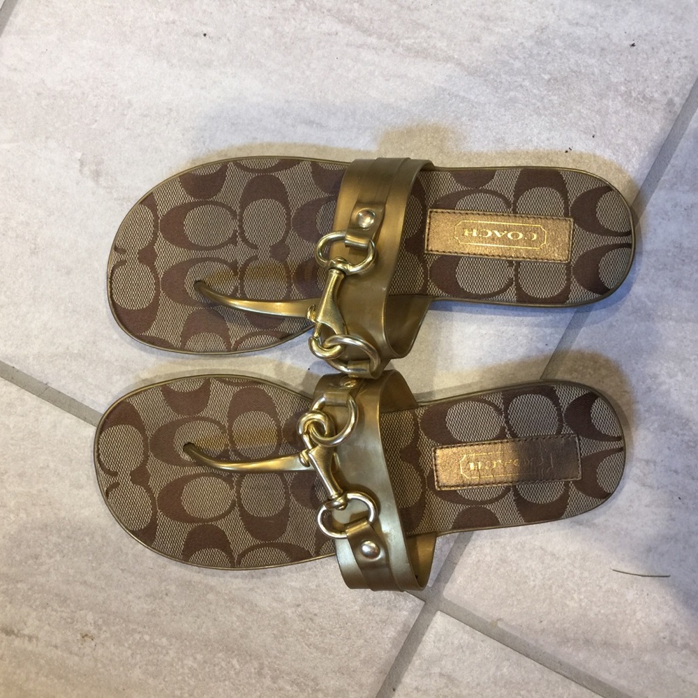 Coach slip on sandal