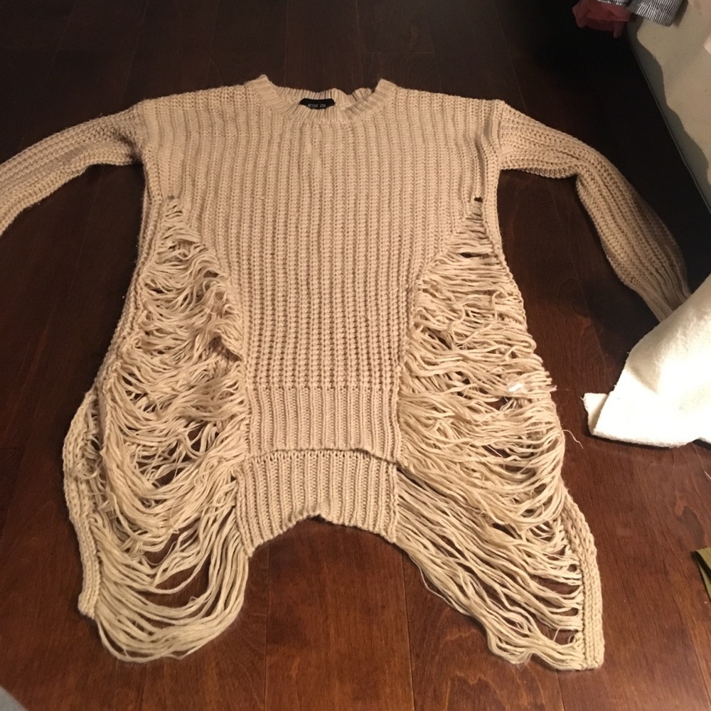 Shredded sweater