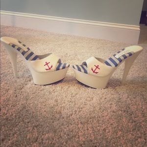 Anchor high heels