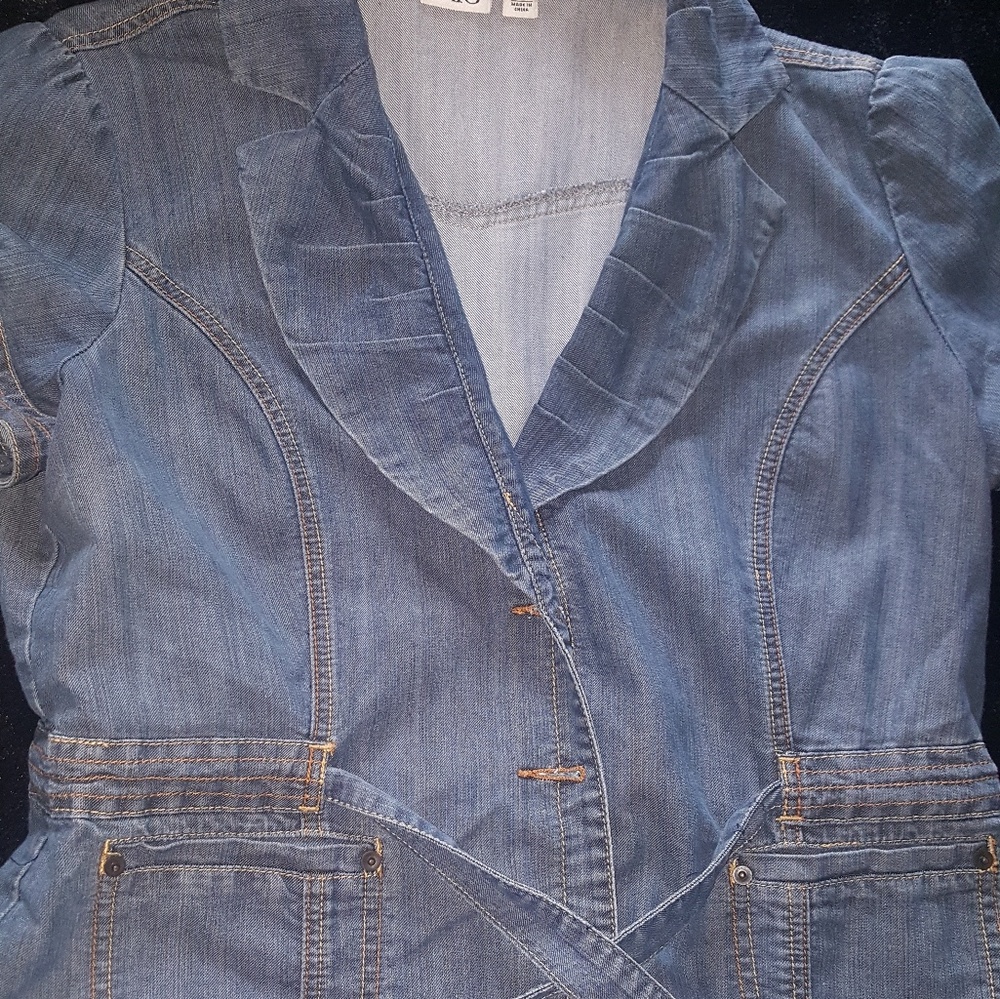 Denim blazer