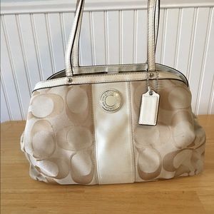 Coach purse- Summer white/beige colors!!