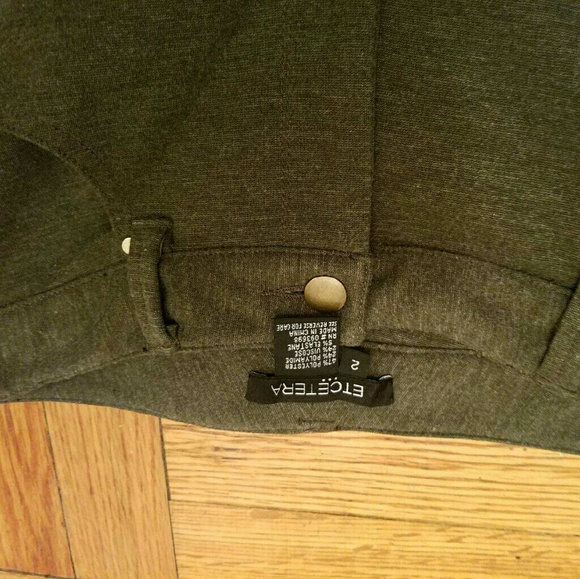 ETCETERA  OLIVE/GREEN  PANTS SIZE 2 LONG - Picture 4 of 5